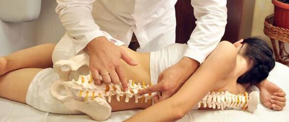 the doctor indicated osteochondrosis of the spine